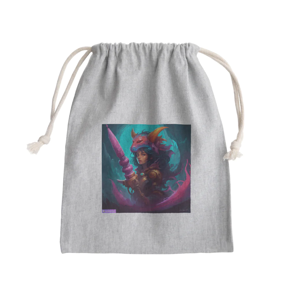 AI.comのAIびじょモンアート Mini Drawstring Bag