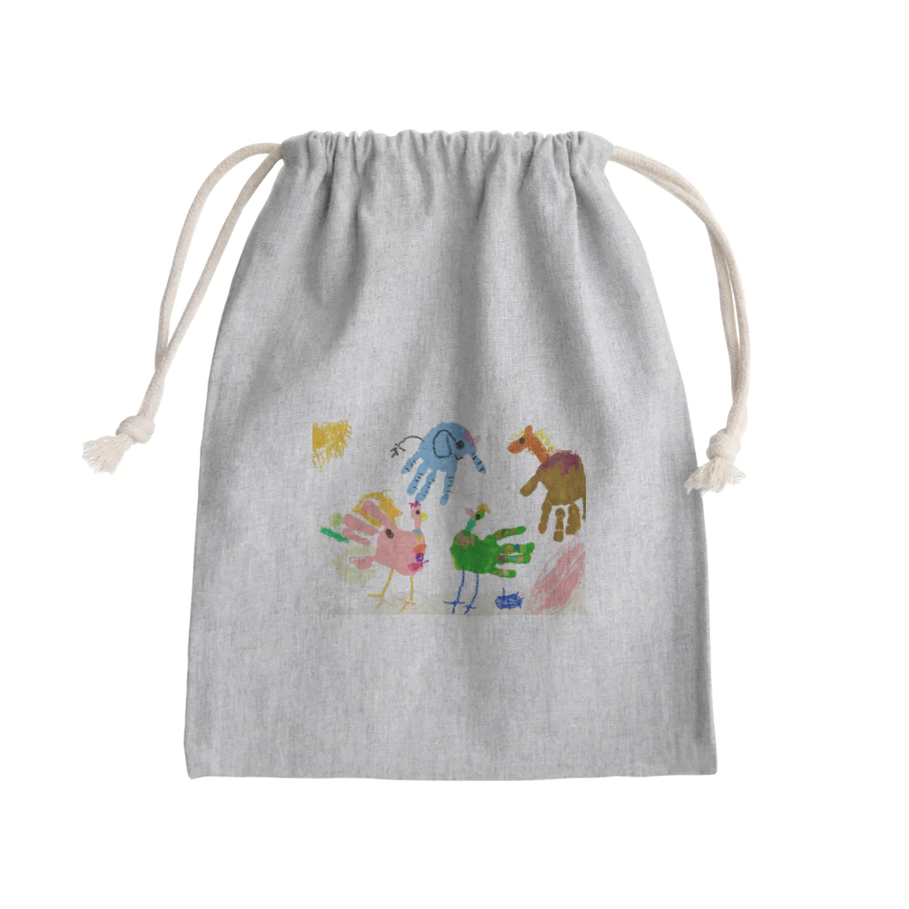 おててのどうぶつえんのおててのどうぶつえん Mini Drawstring Bag