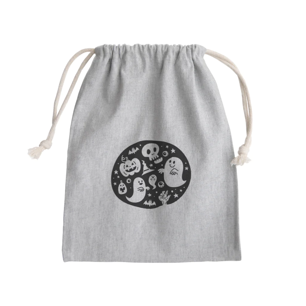 mincruのおばけさんたち Mini Drawstring Bag