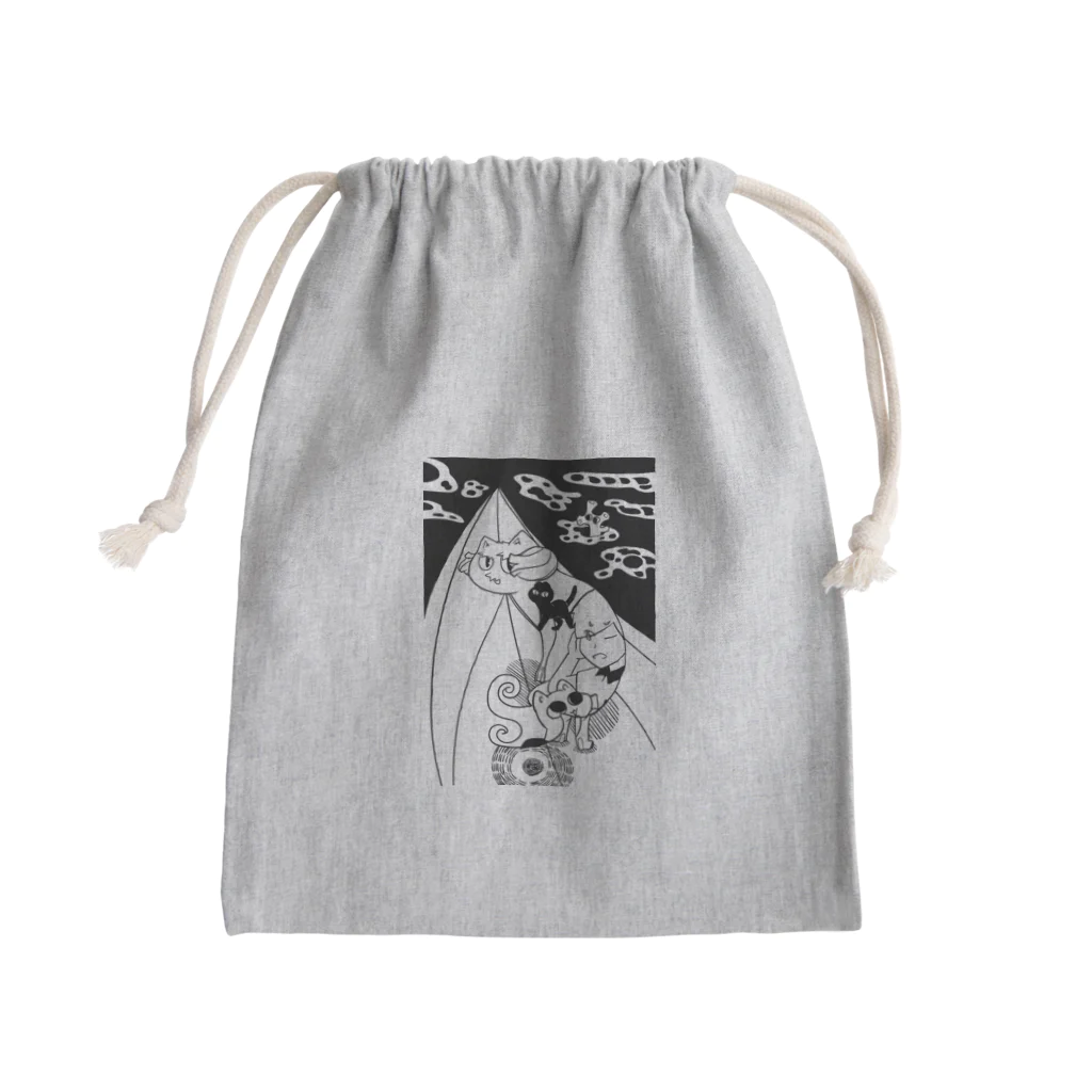 Animaru639のThe and of Cats-004 Mini Drawstring Bag