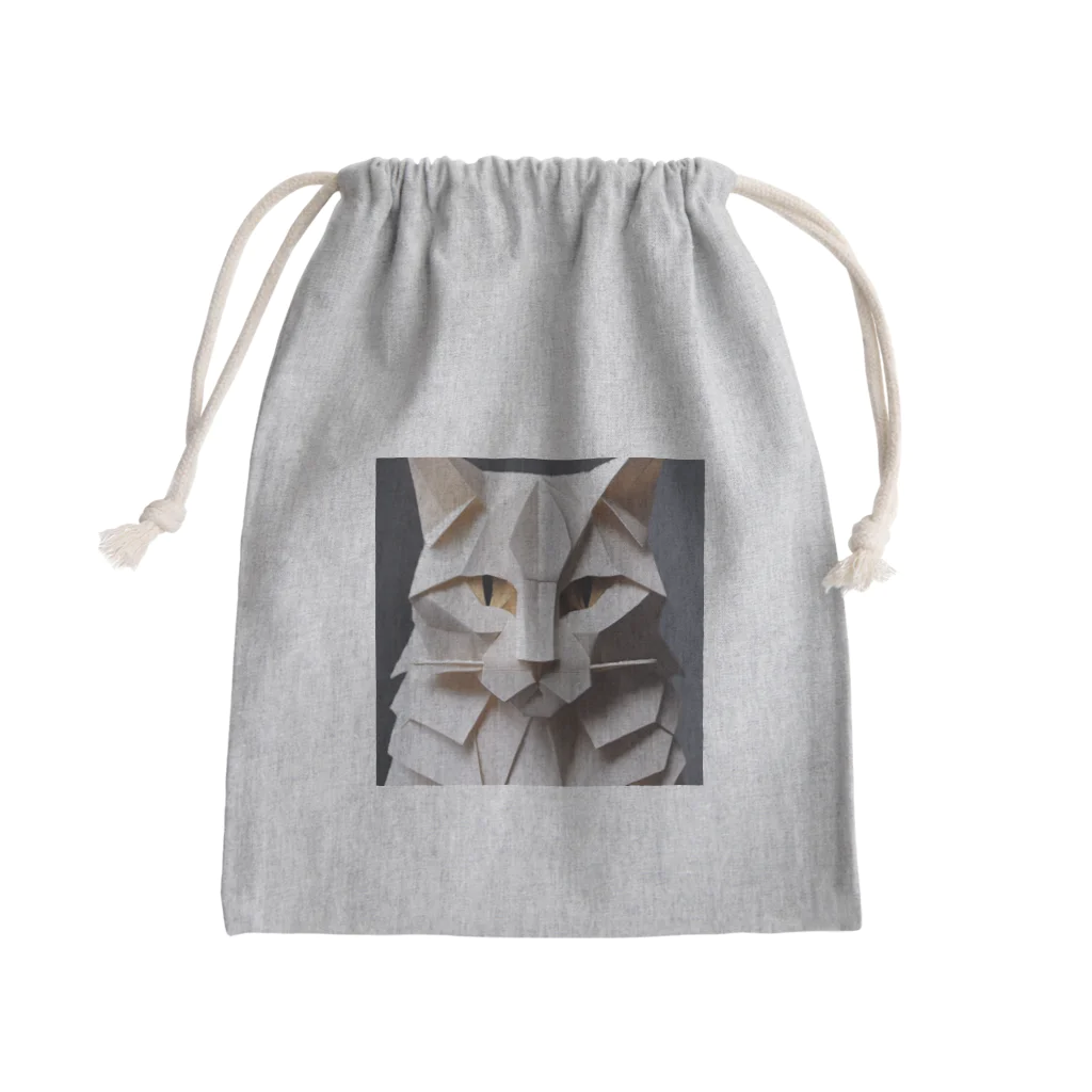 デザインマジックボックスのアメリカン・ペーパーキャット Mini Drawstring Bag