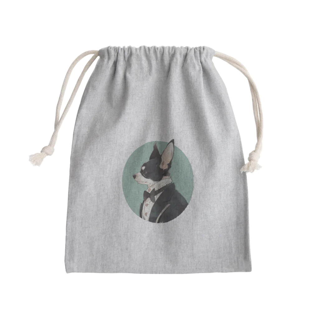 ヒゴロの紳士な犬(AI) Mini Drawstring Bag