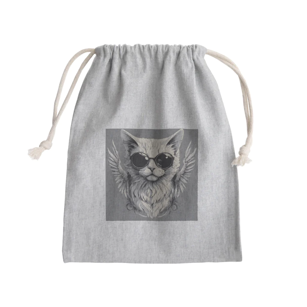 猫神様のエンジェル・キャット（ROCK） Mini Drawstring Bag