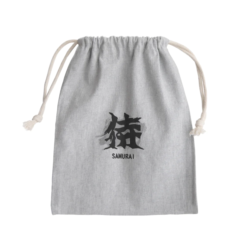 スタジオ・ロングワンのアメリカで着る侍Ｔシャツ！samurai original illustration fashion  Mini Drawstring Bag