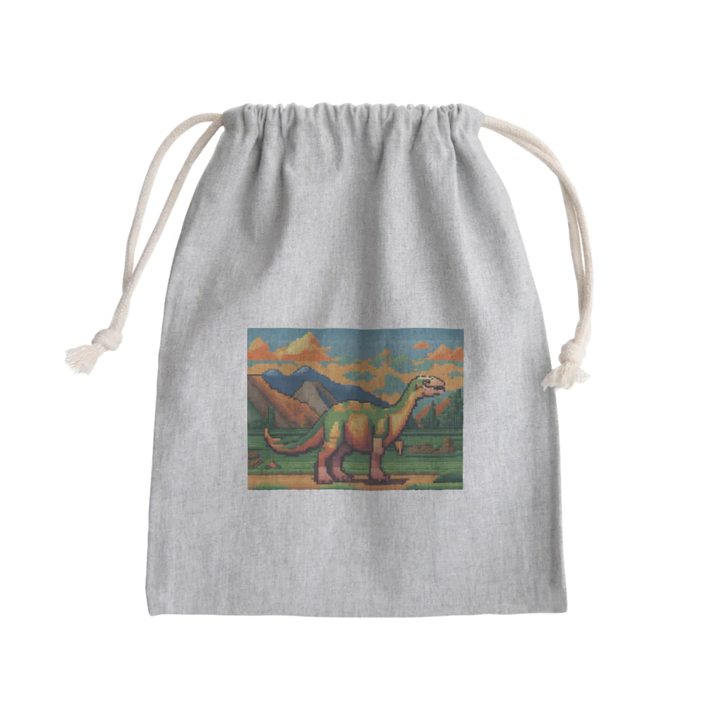 iikyanの恐竜㉚ Mini Drawstring Bag