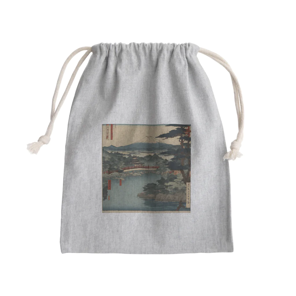 shopエムの富士山の浮世絵風グッズ Mini Drawstring Bag