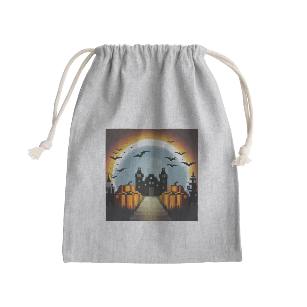umakoiのドット絵のハロウィン城 Mini Drawstring Bag