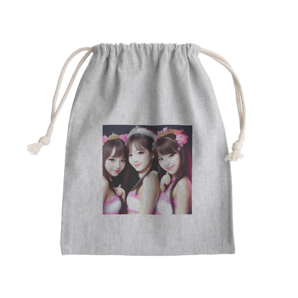 KSK SHOPの美少女アイドルグループ Mini Drawstring Bag