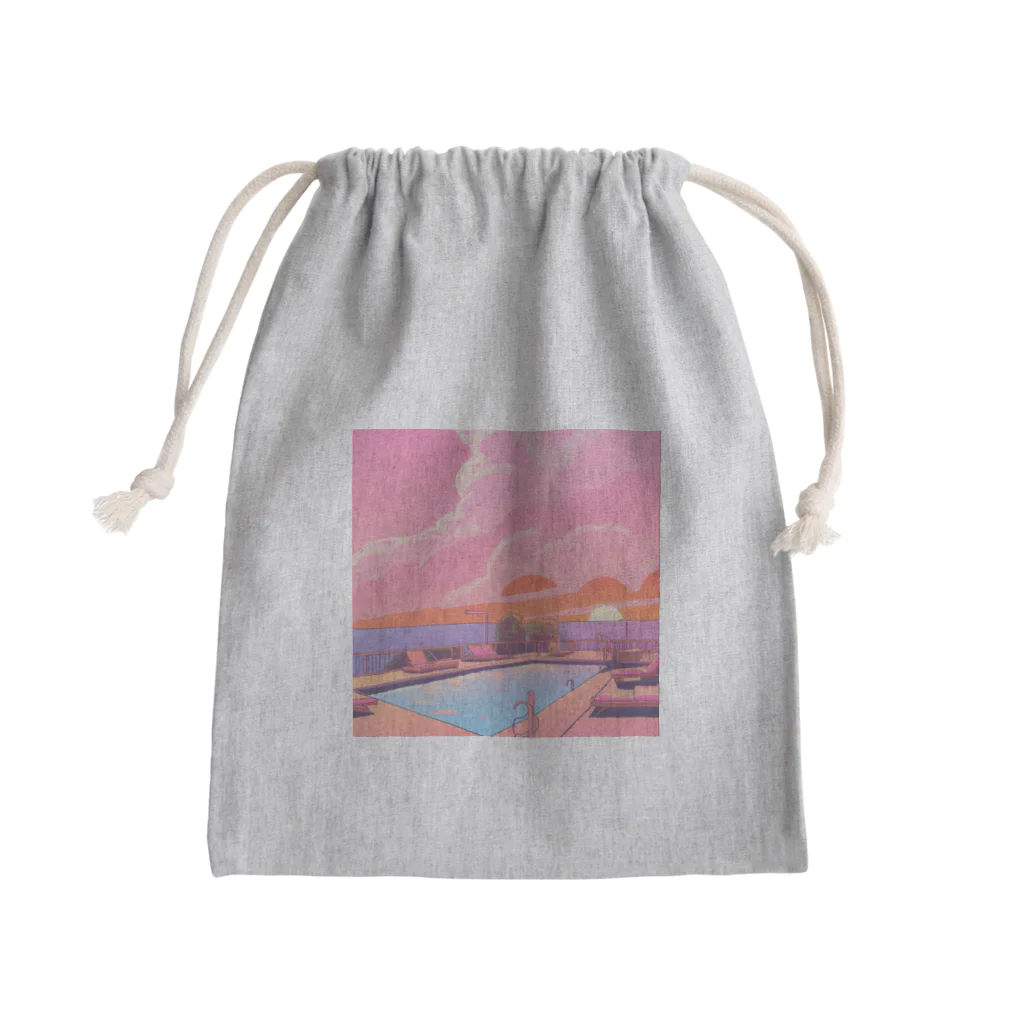 honariのプールサイドノスタルジー Mini Drawstring Bag