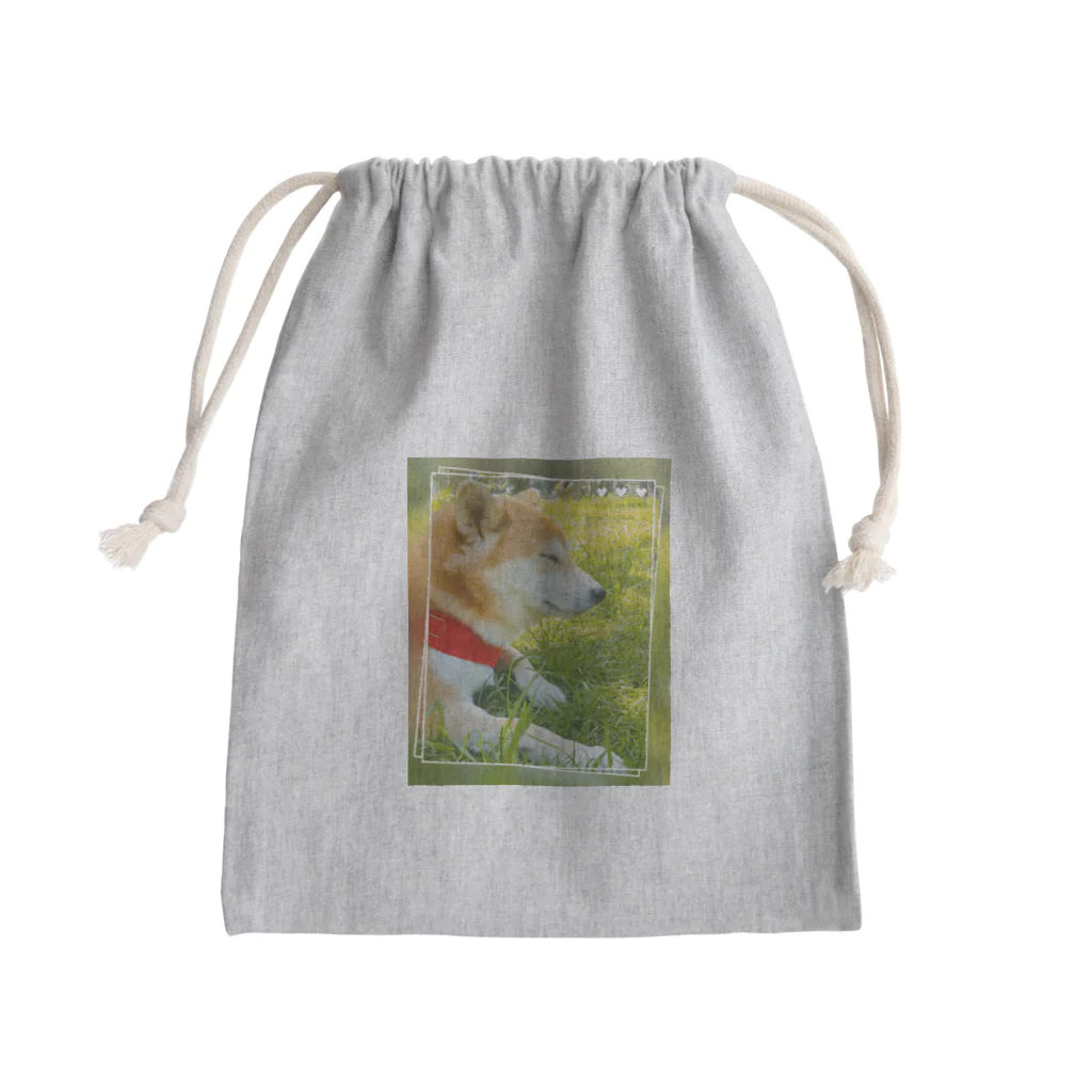 ふらふらした写真館のはるかぜと柴犬 Mini Drawstring Bag