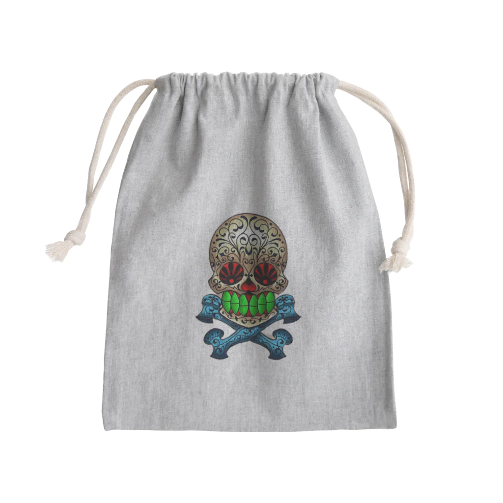 Hinakagoのメキシカンスカル Mini Drawstring Bag