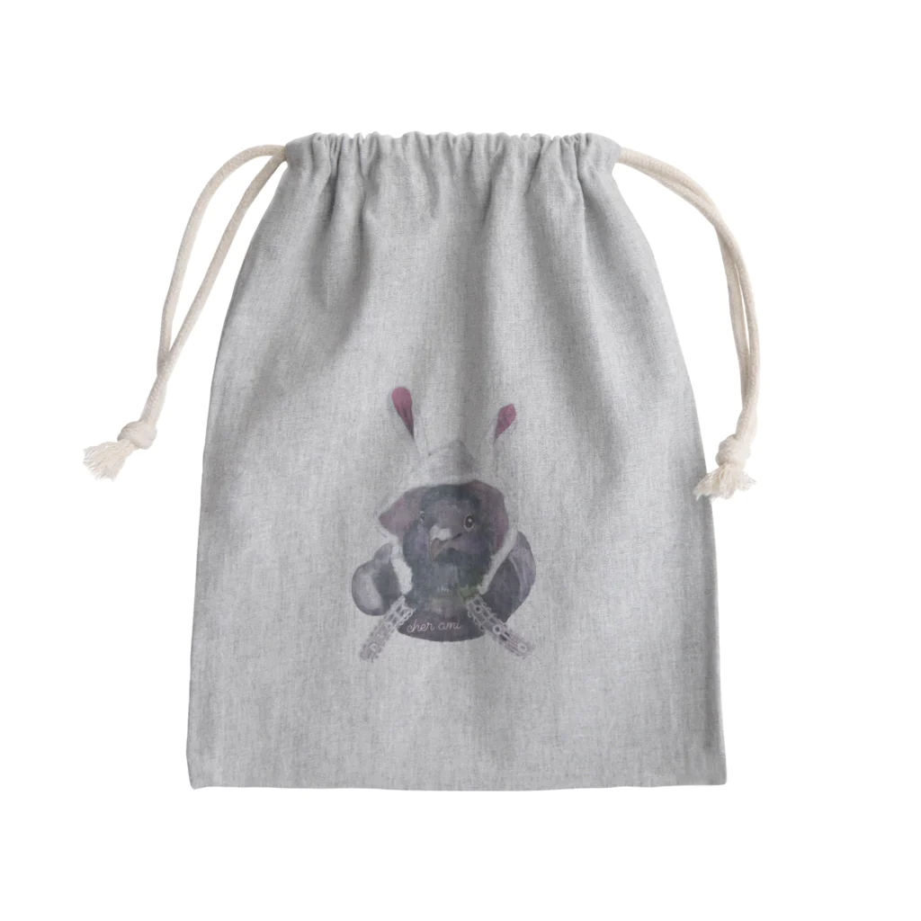 レース鳩の🐰デールのうさぎ🐰デール Mini Drawstring Bag