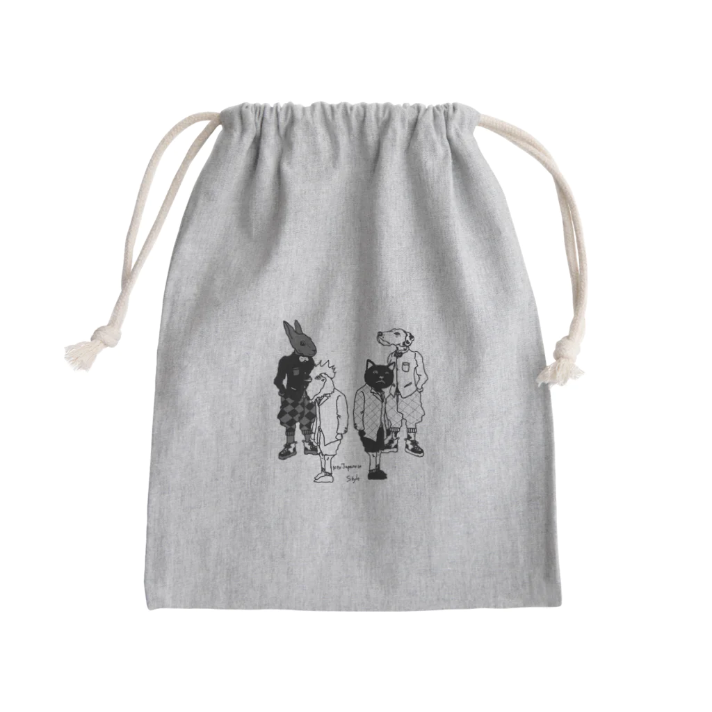 NEOJAPANESESTYLE                               のanimals Mini Drawstring Bag