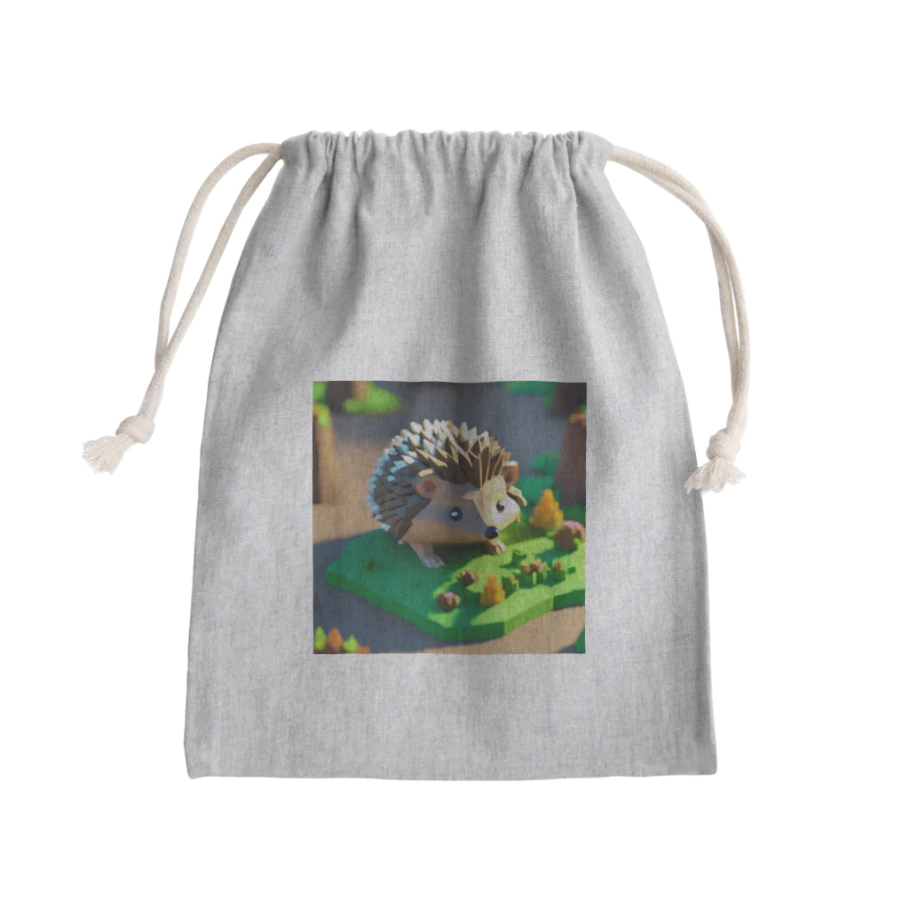 himatoroのマイクラ的なハリネズミ Mini Drawstring Bag