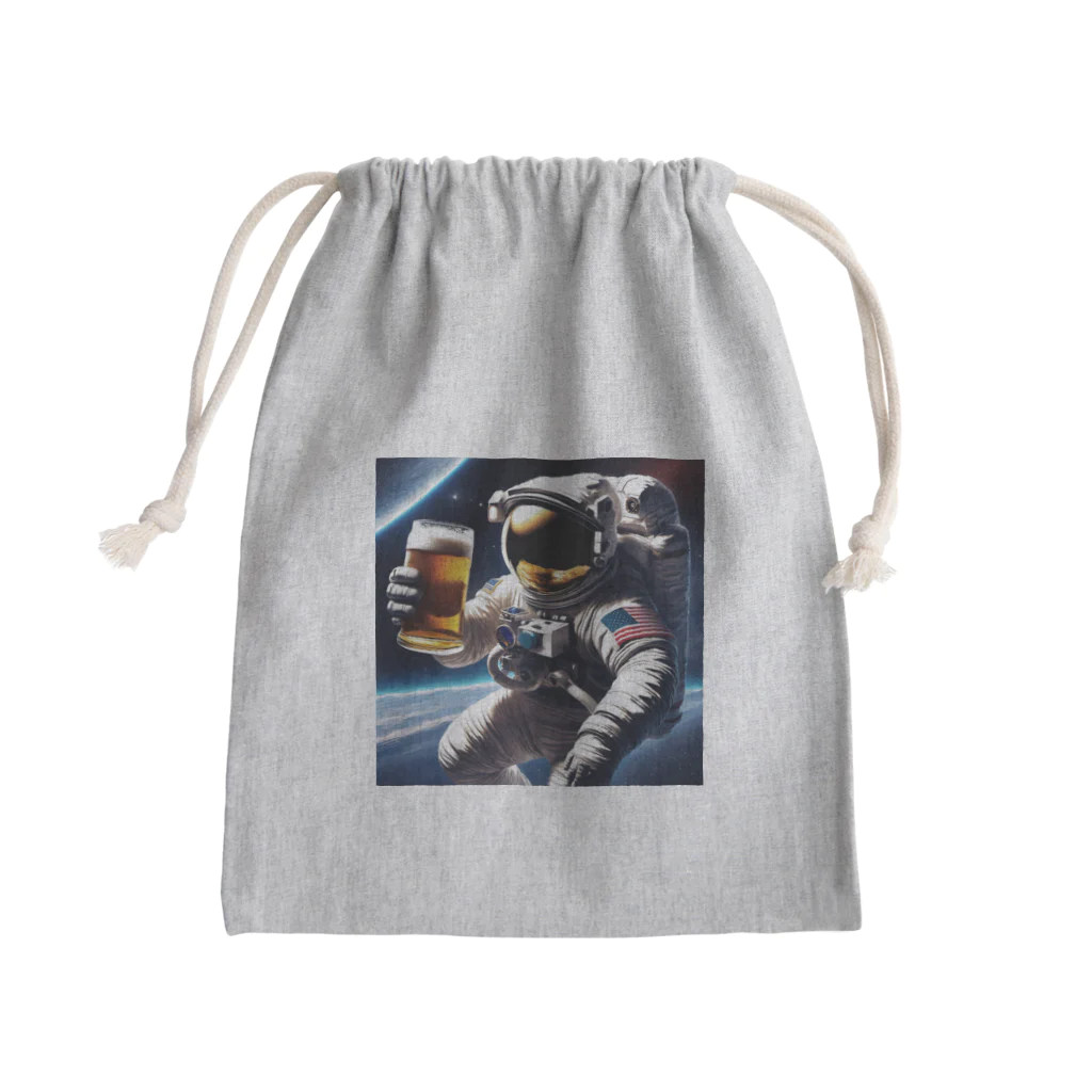 宇宙開発デザイン科の酒飲みアストロノーツ Mini Drawstring Bag