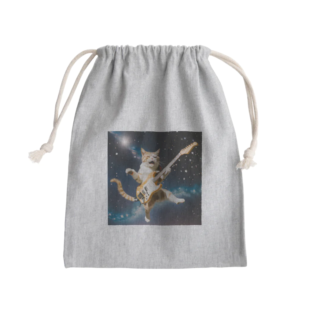 kudari_ryoのジミ・ニャンドリックス Mini Drawstring Bag