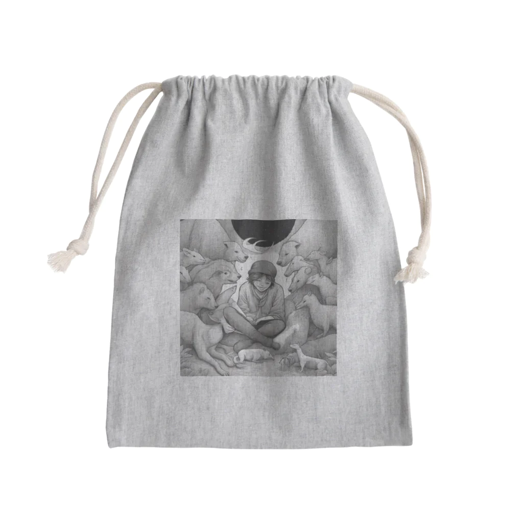 Stylishの動物愛好家 Mini Drawstring Bag