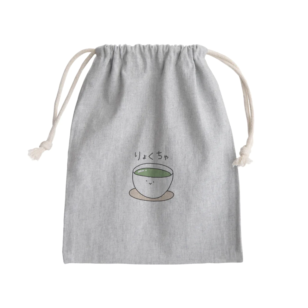 Medamayakiのりょくちゃ Mini Drawstring Bag