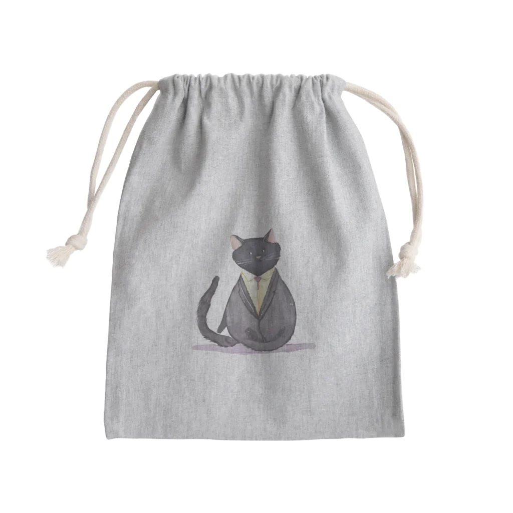 kgymのスーツ猫 Mini Drawstring Bag