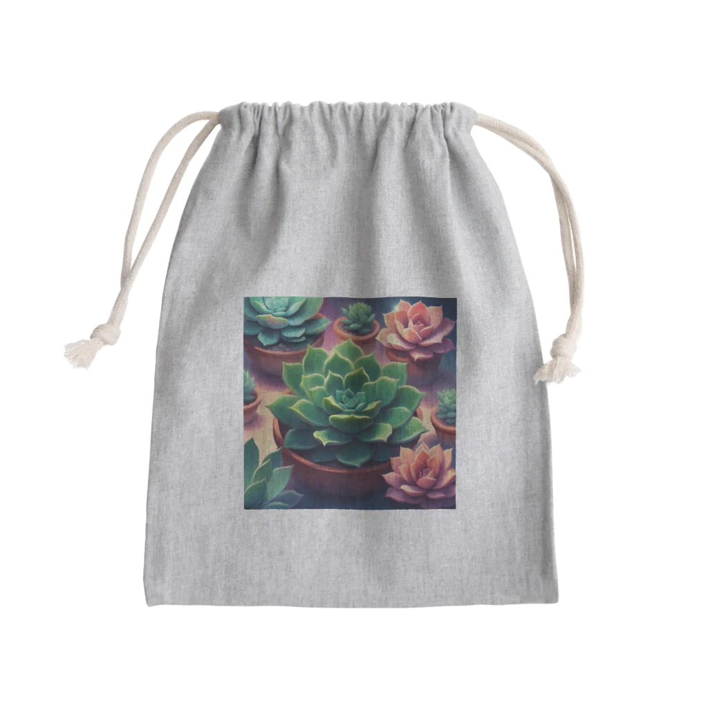 matu0の多肉植物のある暮らし Mini Drawstring Bag