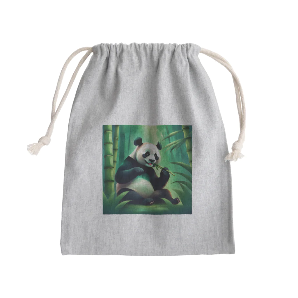 アーミタイのかわいいパンダのイラストグッズ Mini Drawstring Bag