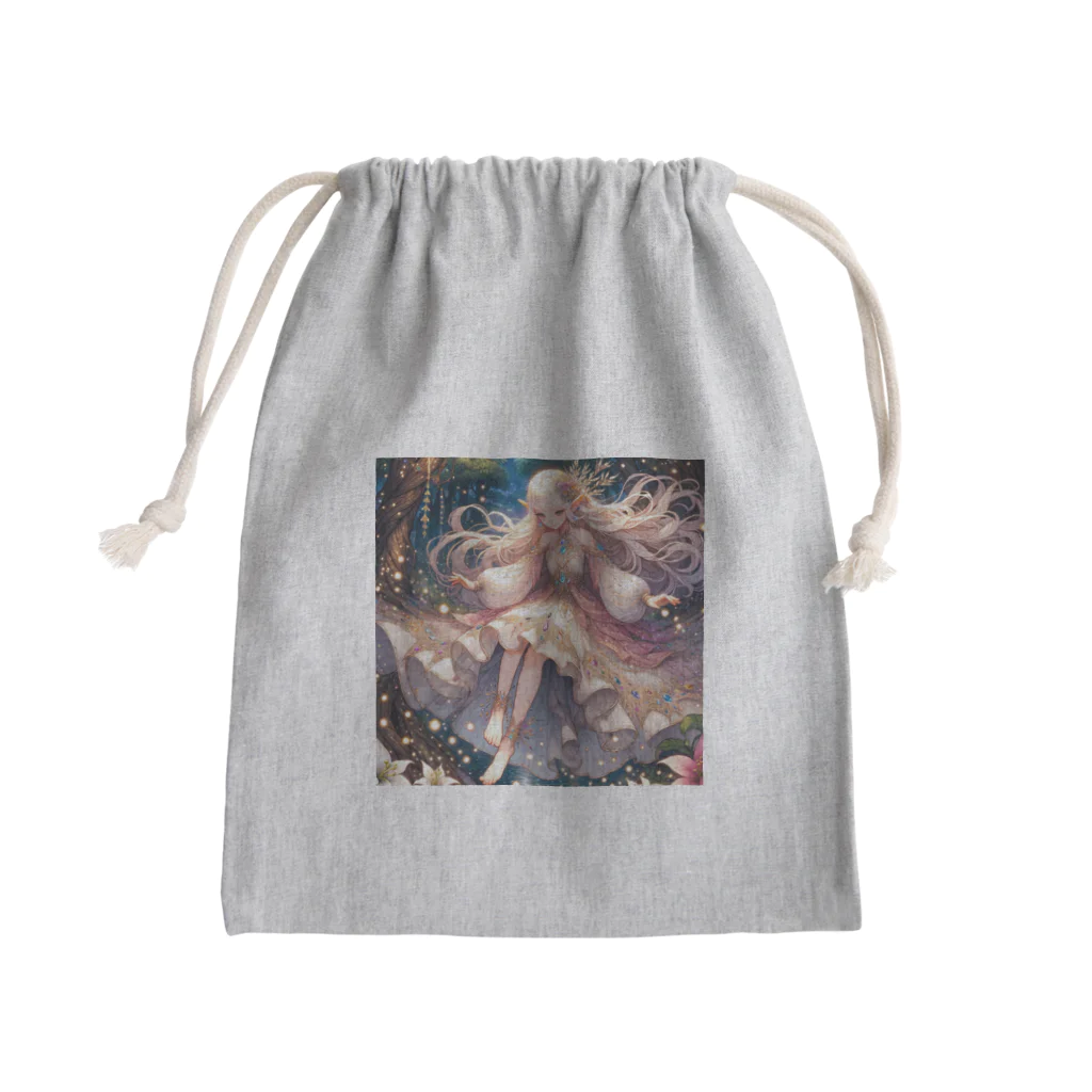 Sesilionの星の精霊の夜舞 Dance of the Star Spirit Mini Drawstring Bag