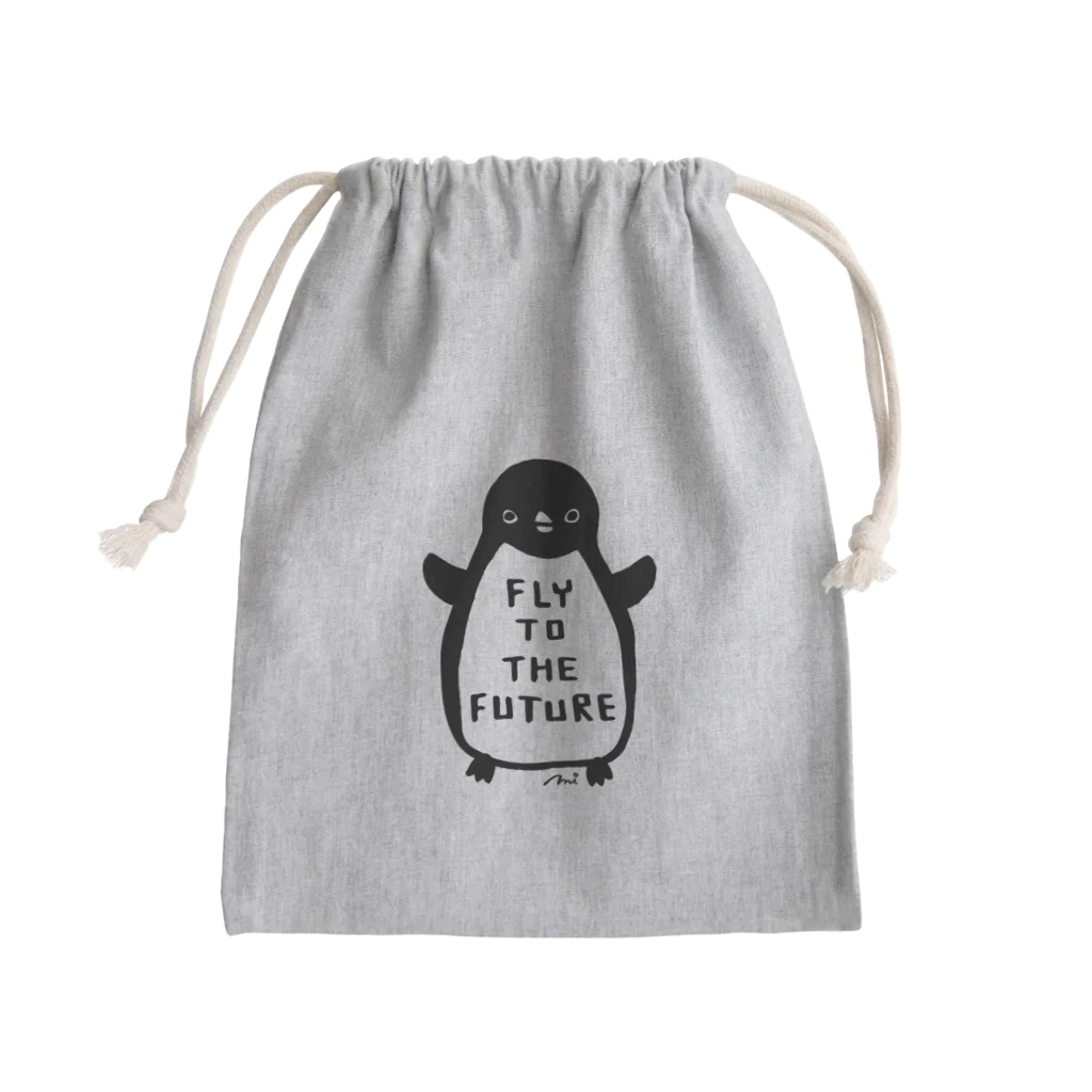 ＿miya＿のペンギン Mini Drawstring Bag