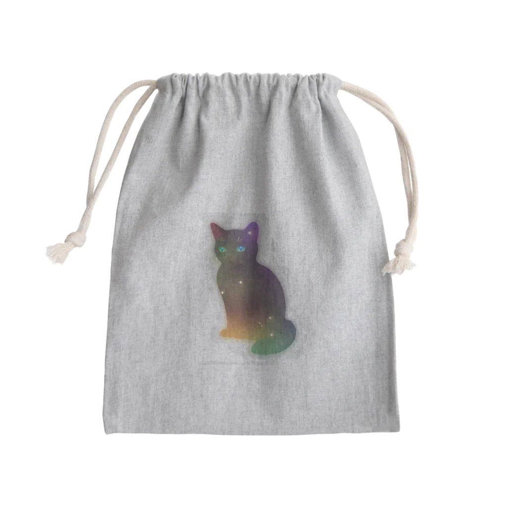 ageha(アゲハ)のくろねこ Mini Drawstring Bag