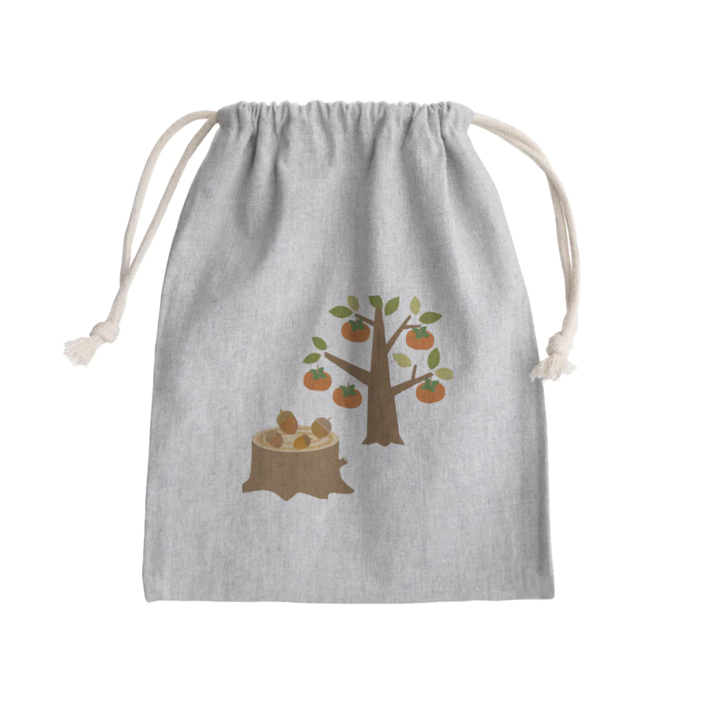 水墨悠遊の秋の風物アイテム Mini Drawstring Bag