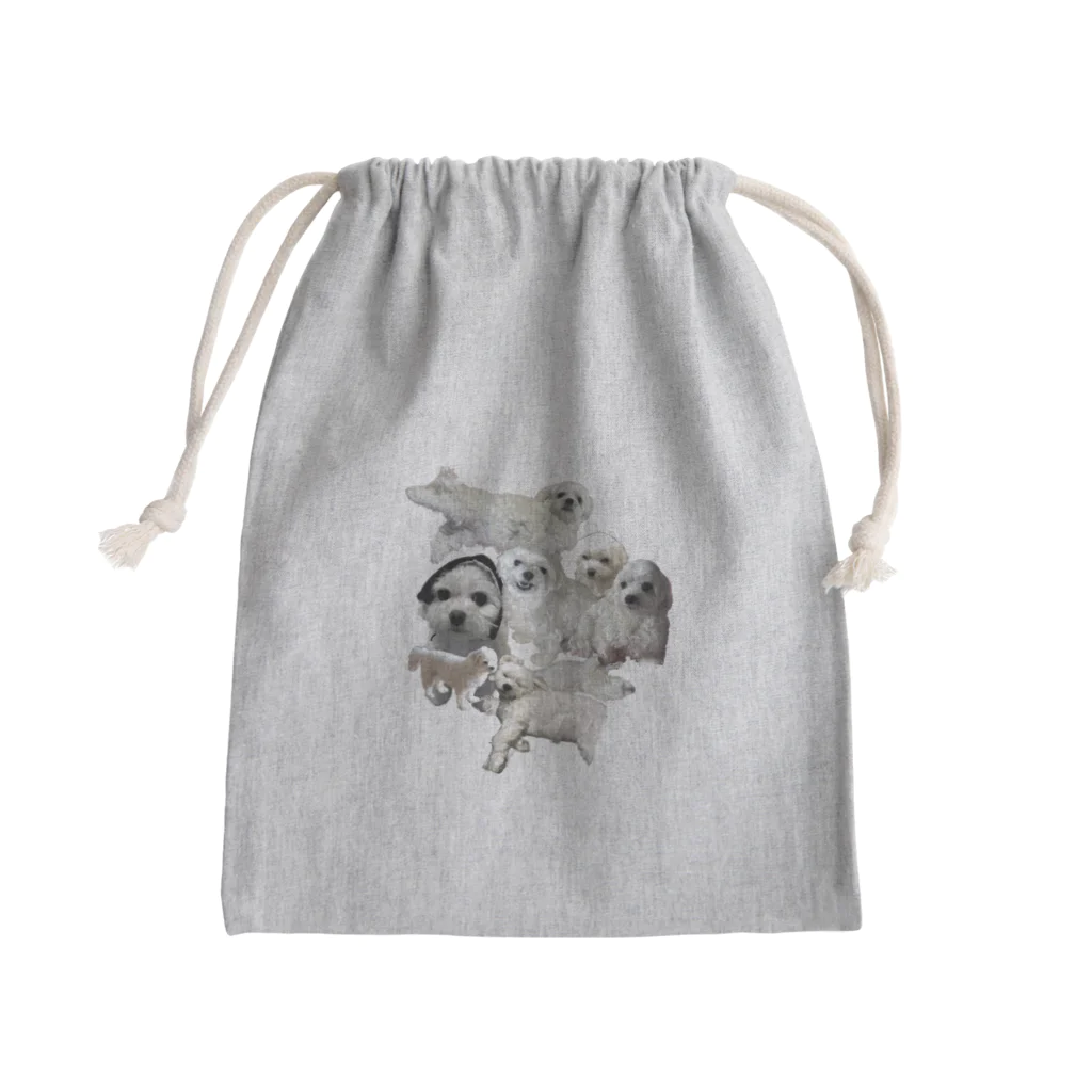 Leahのマルチーズつめあわせ Mini Drawstring Bag