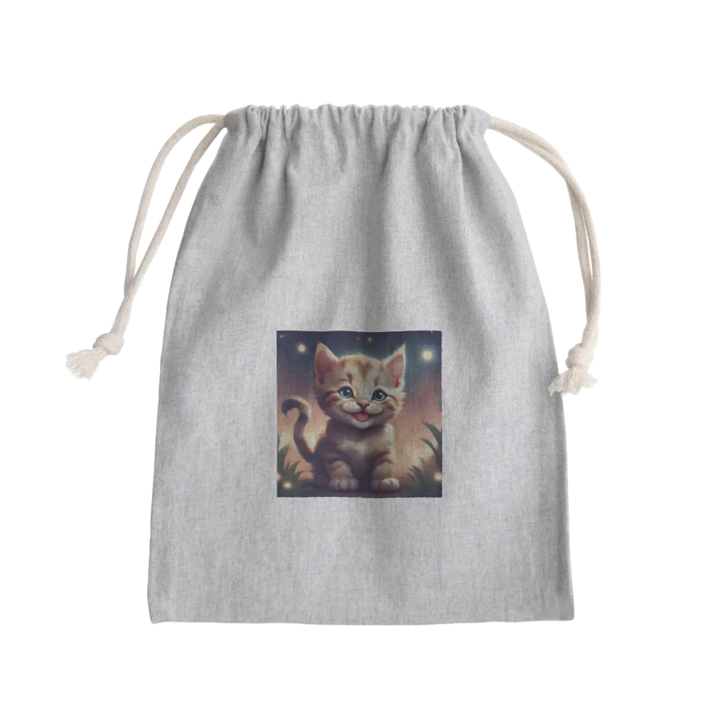 オタカラ館の笑顔の子猫グッズ Mini Drawstring Bag