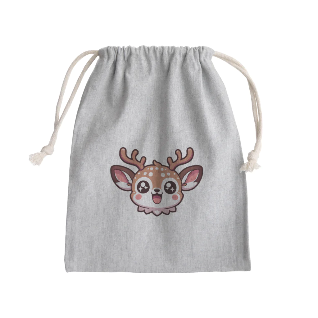 yamapi-のエゾシカくん Mini Drawstring Bag