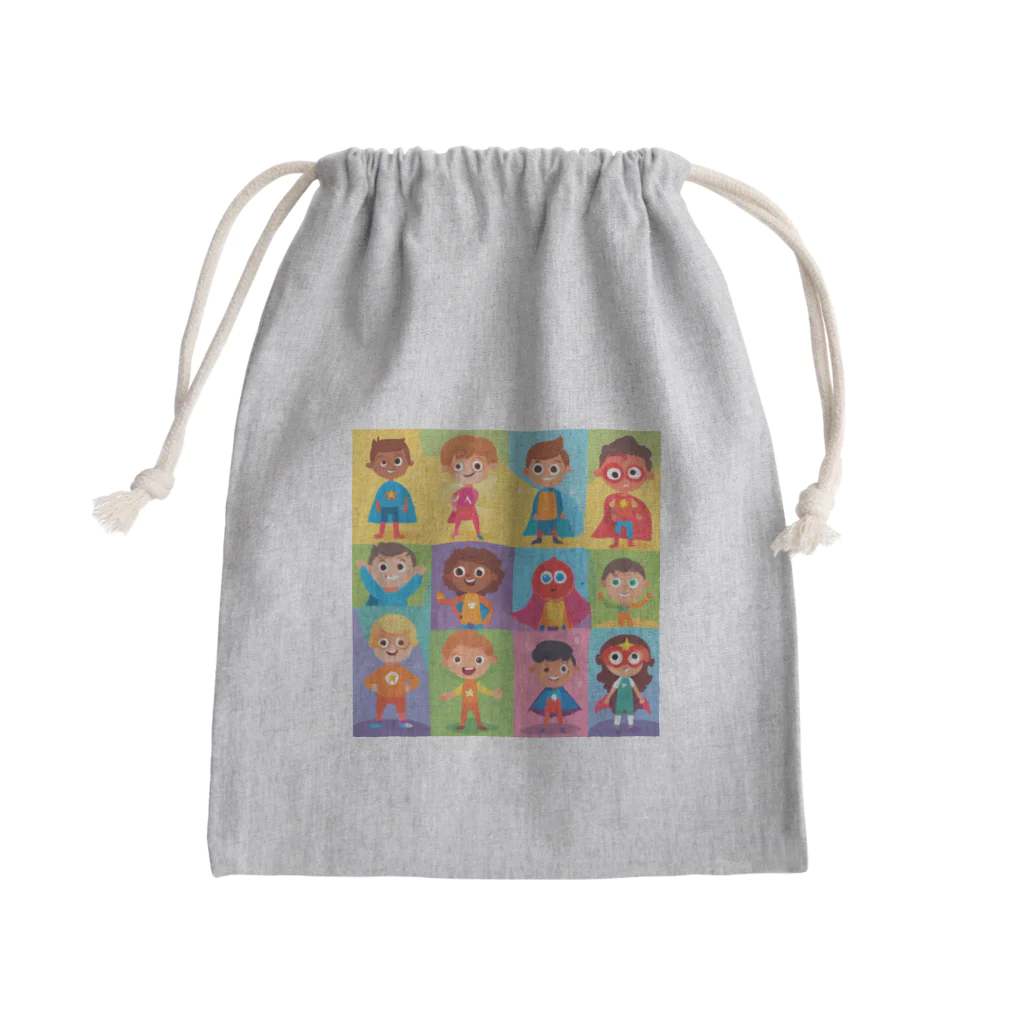 Satoshi27のユニークな特徴や能力子供たち Mini Drawstring Bag