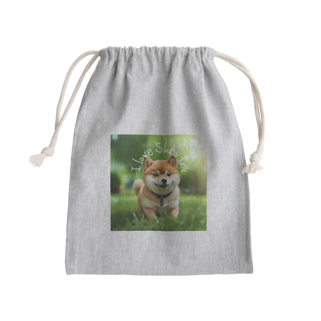 CC-LL (クク・ルル)の【柴犬】フォトリアル Mini Drawstring Bag
