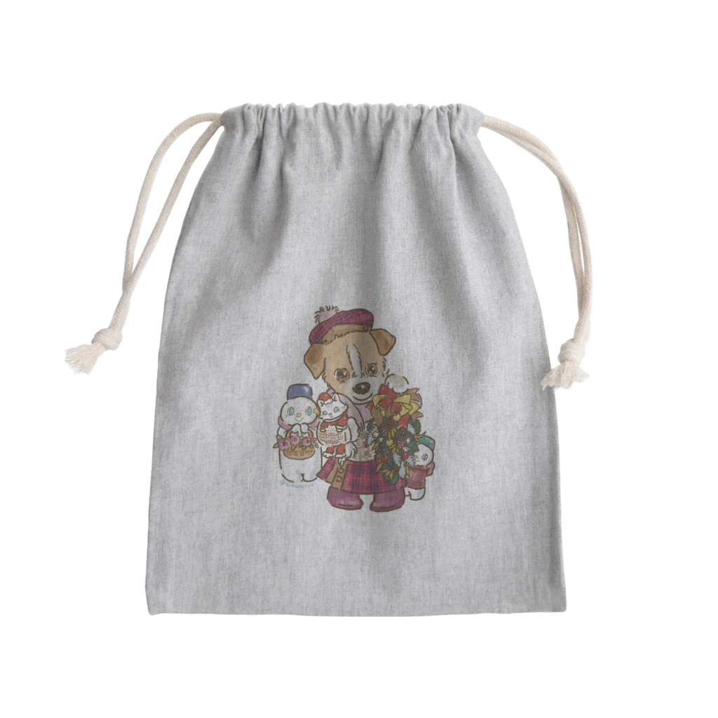 猫のきぬくんのお店のハニーちゃん　クリスマスツアー Mini Drawstring Bag