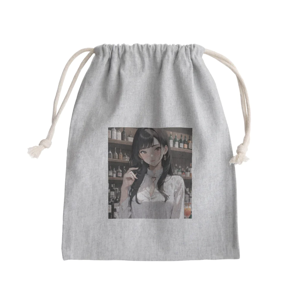 sgt-chikaraの女性バーテンダー Mini Drawstring Bag