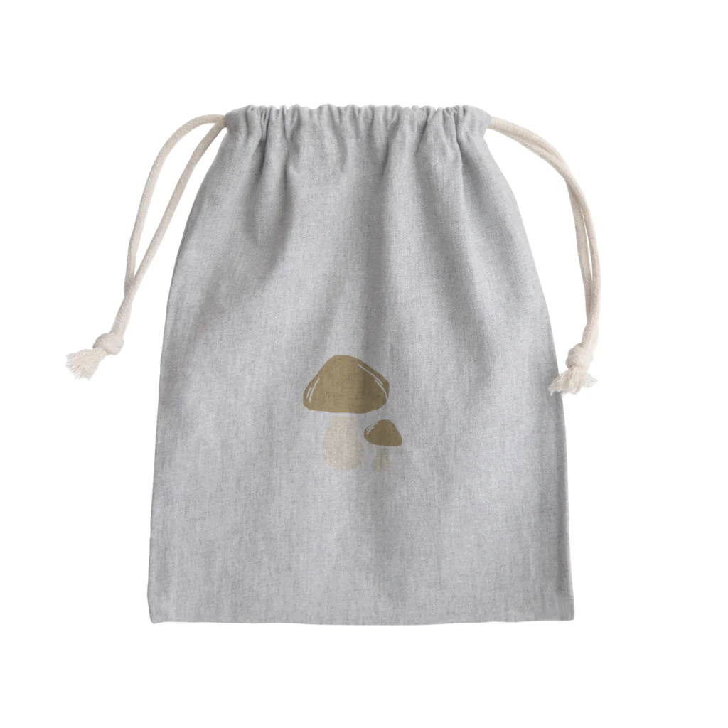 わかめの寄り添うきのこ Mini Drawstring Bag