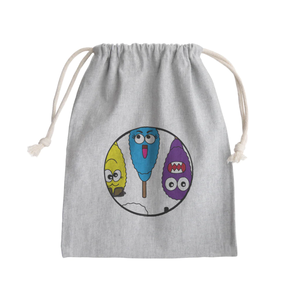 串カツワールドの串カツの妖精クシニョロ（クシニョロワールド） Mini Drawstring Bag