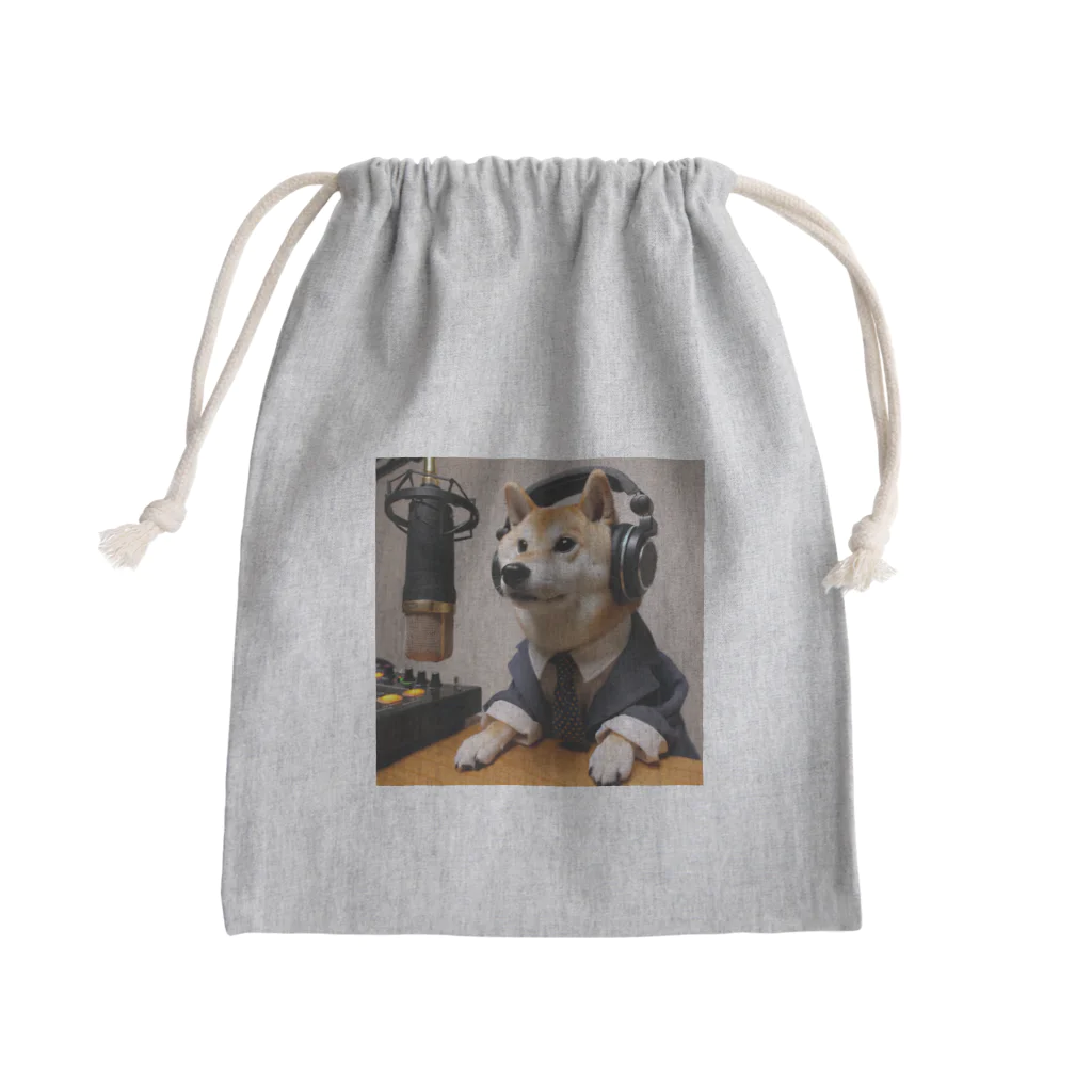 0416artの柴犬ラジオ Mini Drawstring Bag