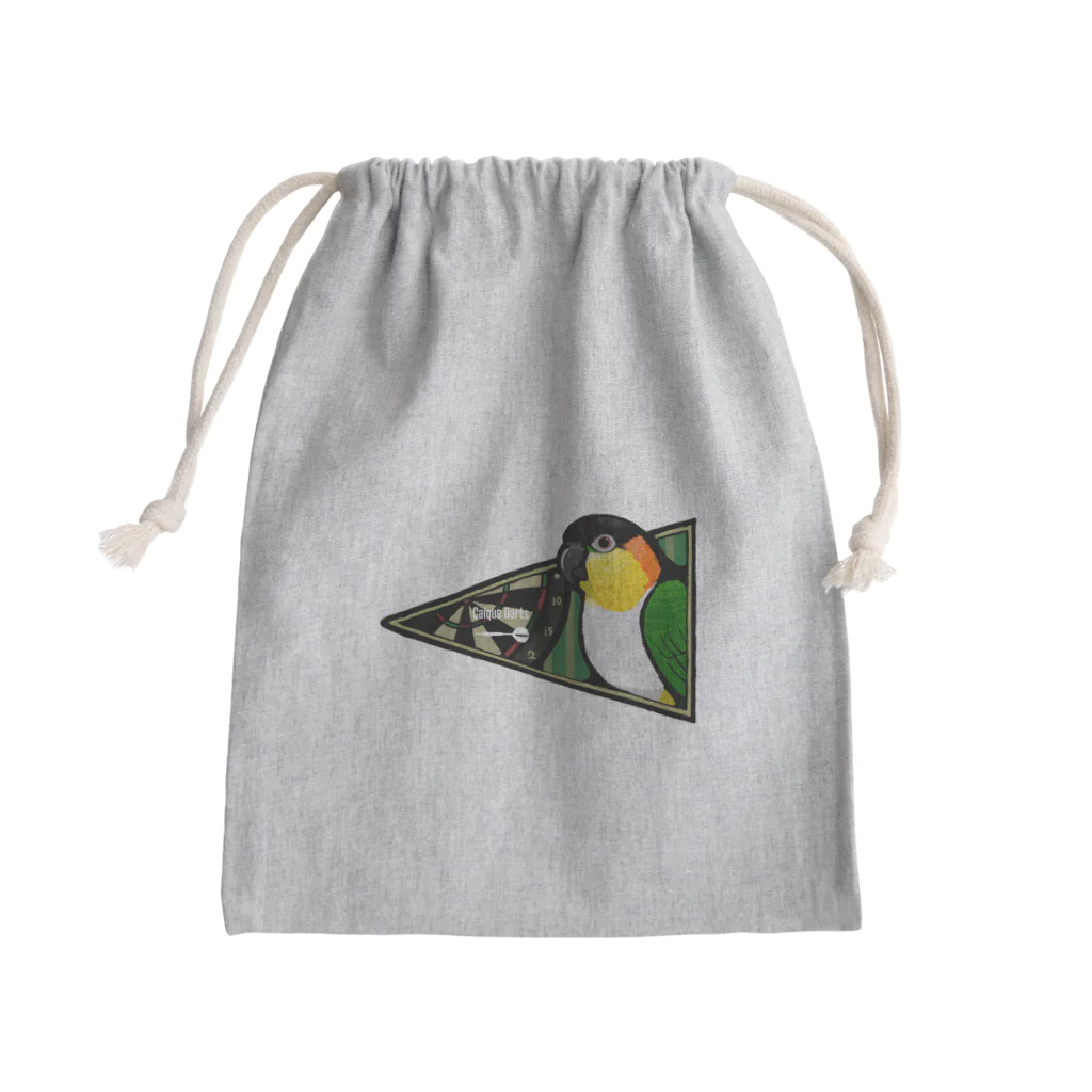 ムクのズグロシロハラインコのダーツ Mini Drawstring Bag