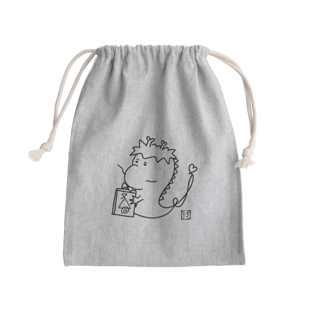 Oimy (オイミー)のもの知り龍さん Mini Drawstring Bag