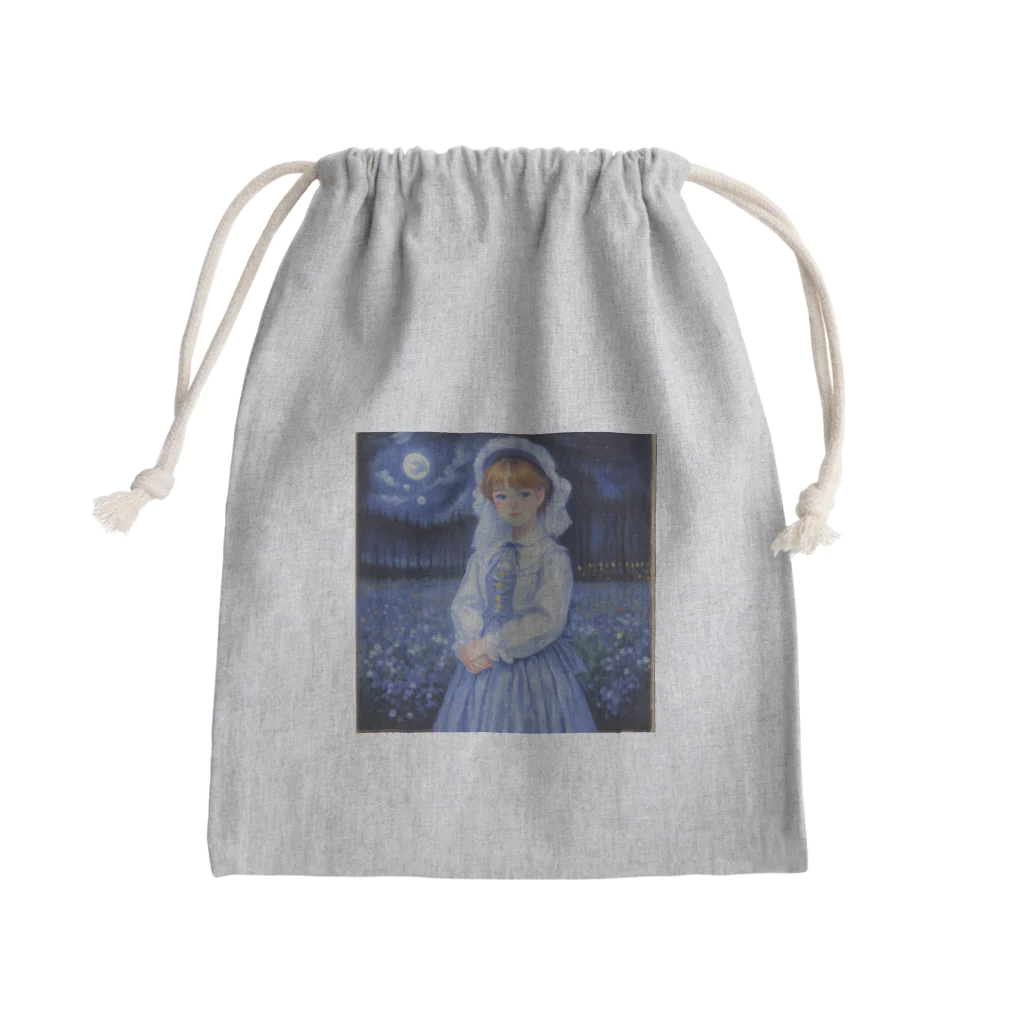 ZZRR12の月と共に輝く美女 Mini Drawstring Bag