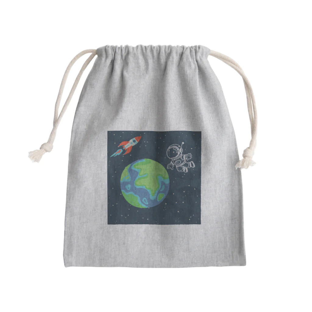 あいいろのキュートな宇宙飛行士 Mini Drawstring Bag