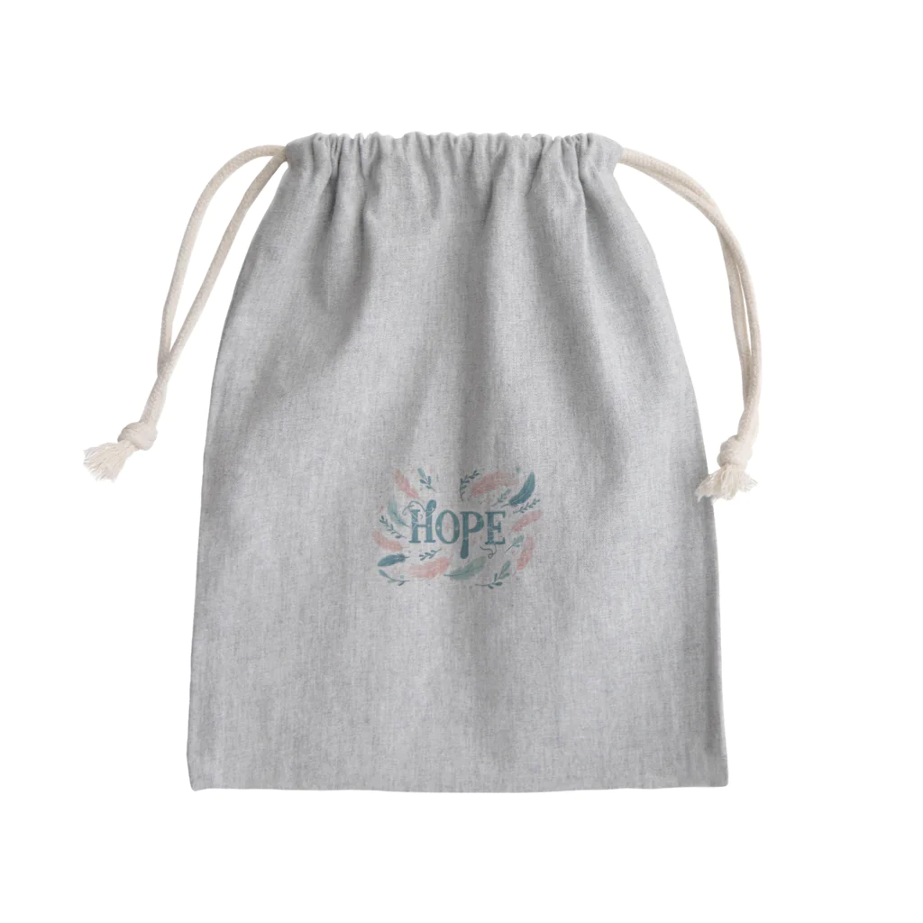 アメーバ2世の希望の羽飾り Mini Drawstring Bag