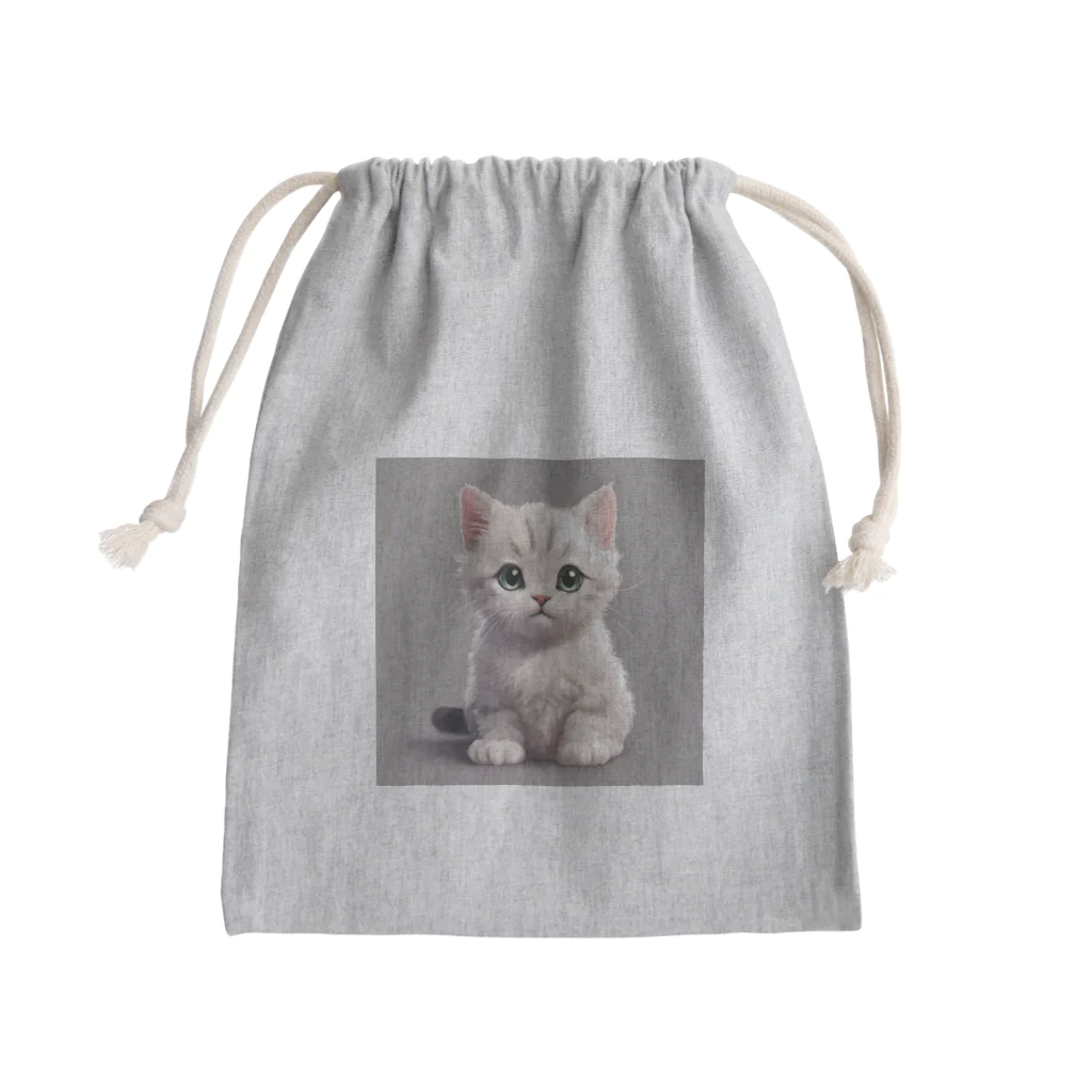 MOnaの可愛い猫 Mini Drawstring Bag