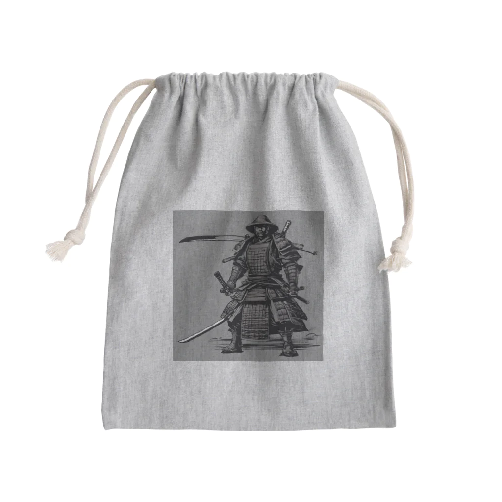 MOnaの渋い 侍 Mini Drawstring Bag