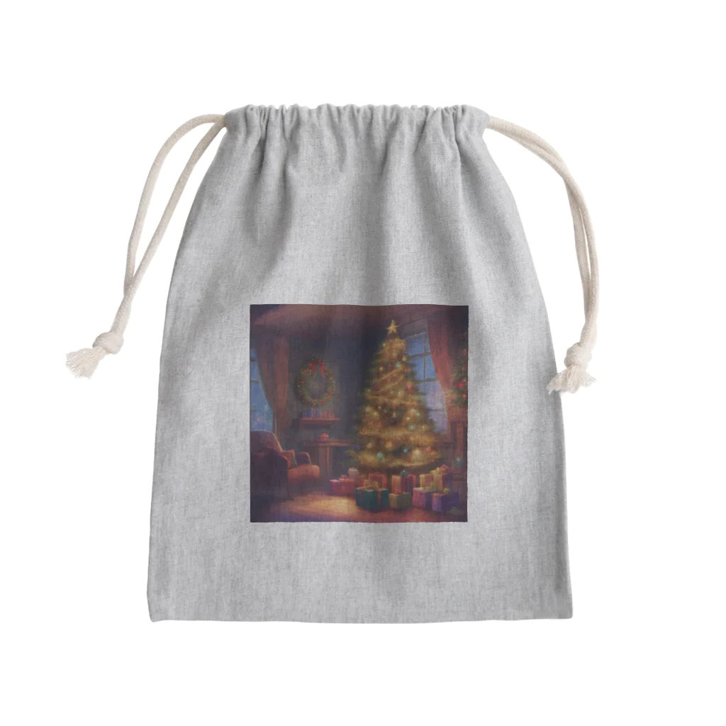 千裕アトリエ（いつもありがとう）のクリスマスツリー（Christmas Tree） Mini Drawstring Bag