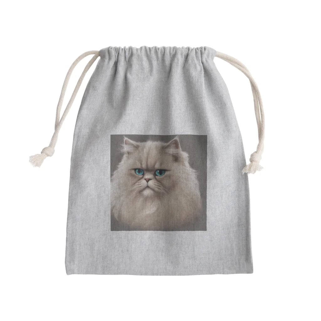 千裕アトリエ（いつもありがとう）のペルシャキャット（Persian Cat） Mini Drawstring Bag