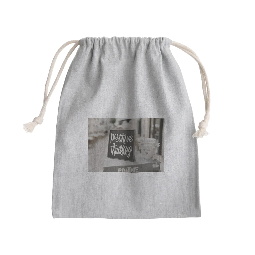 "Positive Thinking"の"Positive Thinking" Mini Drawstring Bag