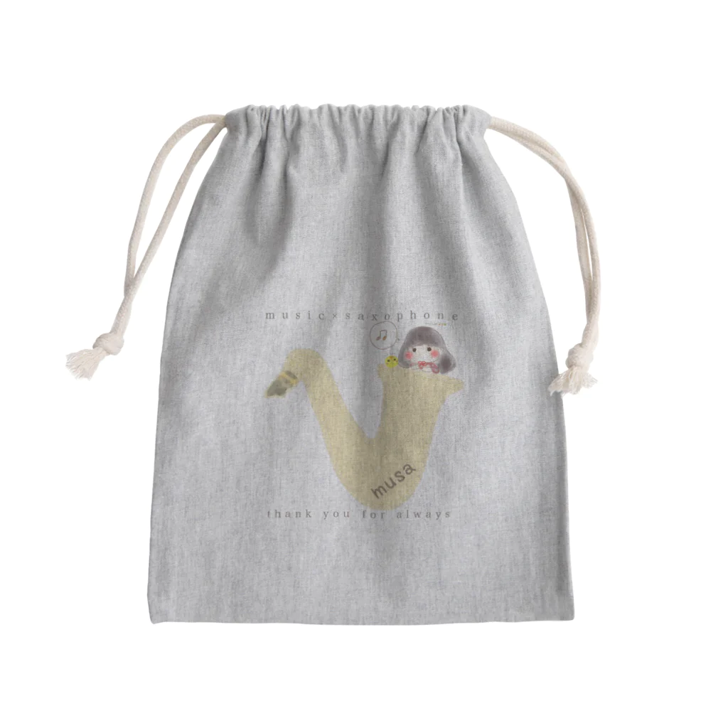 みゅさショップ🏠のmusaオリジナルきんちゃく Mini Drawstring Bag